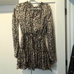 Anna Rae | Black Floral Dress - Size M
